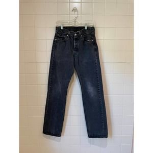 Y2K Vintage Levi's 501 Black 32x34 Red Tab